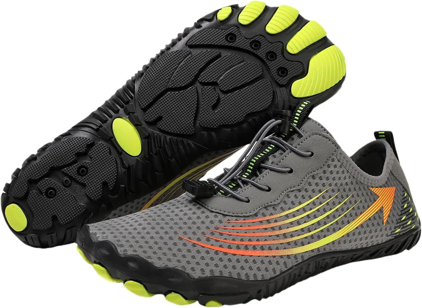 Hike Barefoot Footwear Womens Men Unisex Breathable & Non-Slip Athletic Wide Toe Water Shoes Hiking Swim Outdoor Beach Quick-Dry Aqua Pool Socks Surfing Exercise Adult Sock River Lake Kayaking