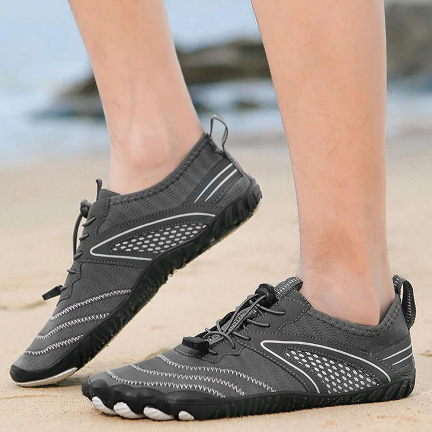 Hike Barefoot Shoes for Women Men Non-Slip&Zero Drop Water Shoes,Waterproof Trail Running Beach Barefoot,Outdoor Lightweight Breathable Wide Toe Box Hiking Footwear,Fashion Comfort Footwear Unisex