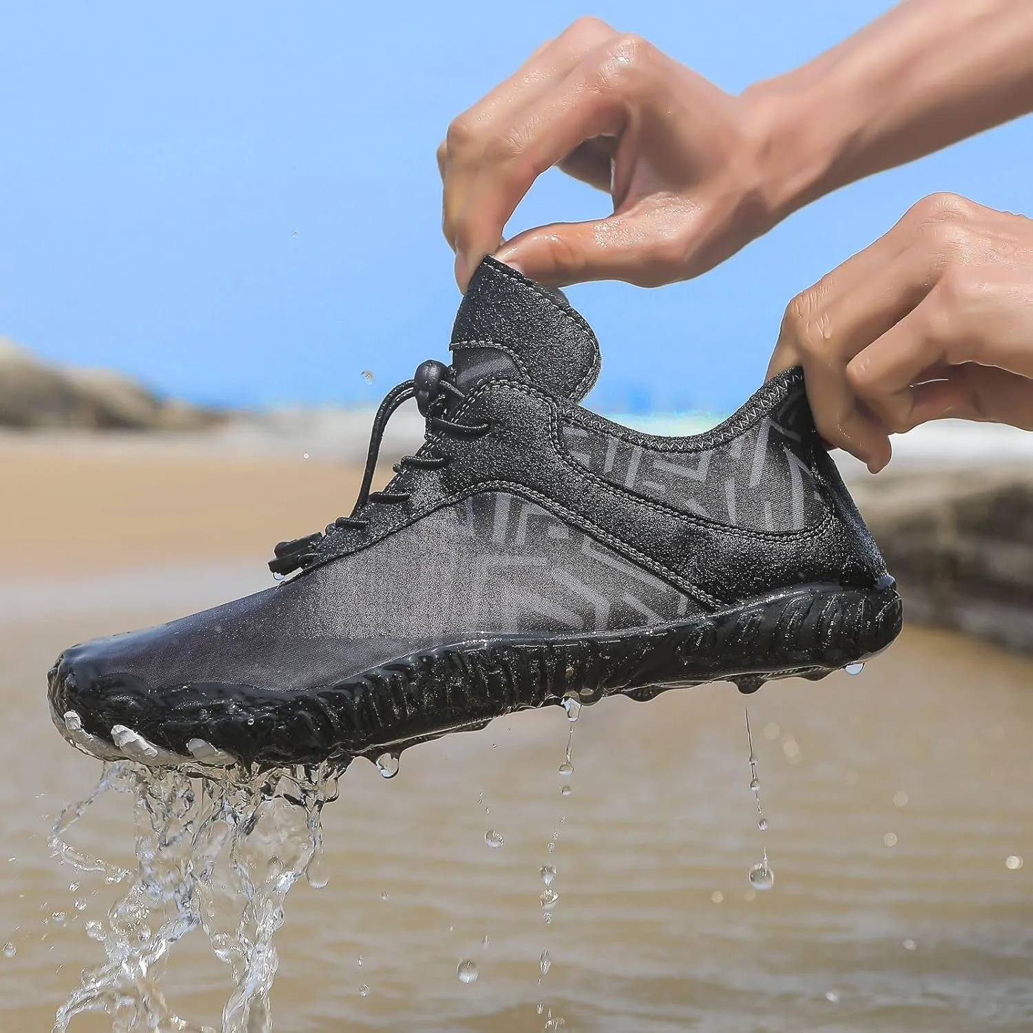 Hiking Footwear Barefoot Womens Shoes Healthy Non-Slip Unisex Water Pro Wide Toe Box Sneakers Diabetes Breathable Grounded Aqua Swim Pool Beach Hike Running Walking Athletic Shoe Waterproof