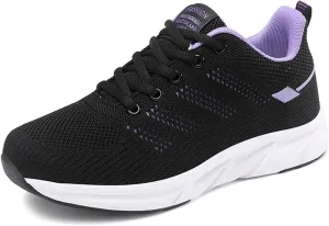 HINDOLA Womens Sneakers Lightweight Running Shoes Mesh Breathable Fashion Sneakers Athletic Comfortable Casual Non Slip Walking Shoes