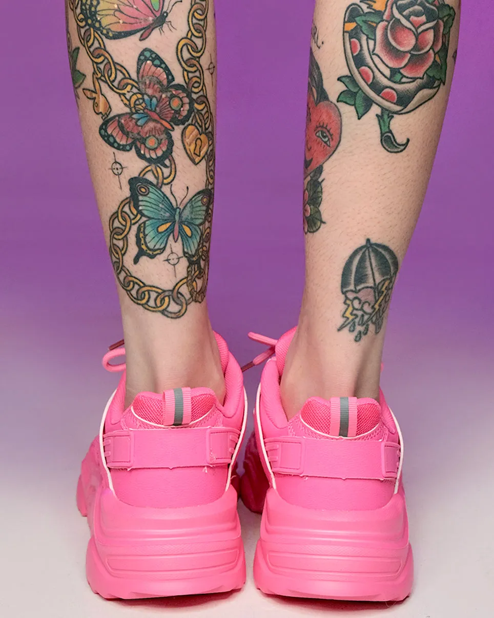 Hot Pink Briella Chunky Sneakers