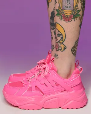 Hot Pink Briella Chunky Sneakers