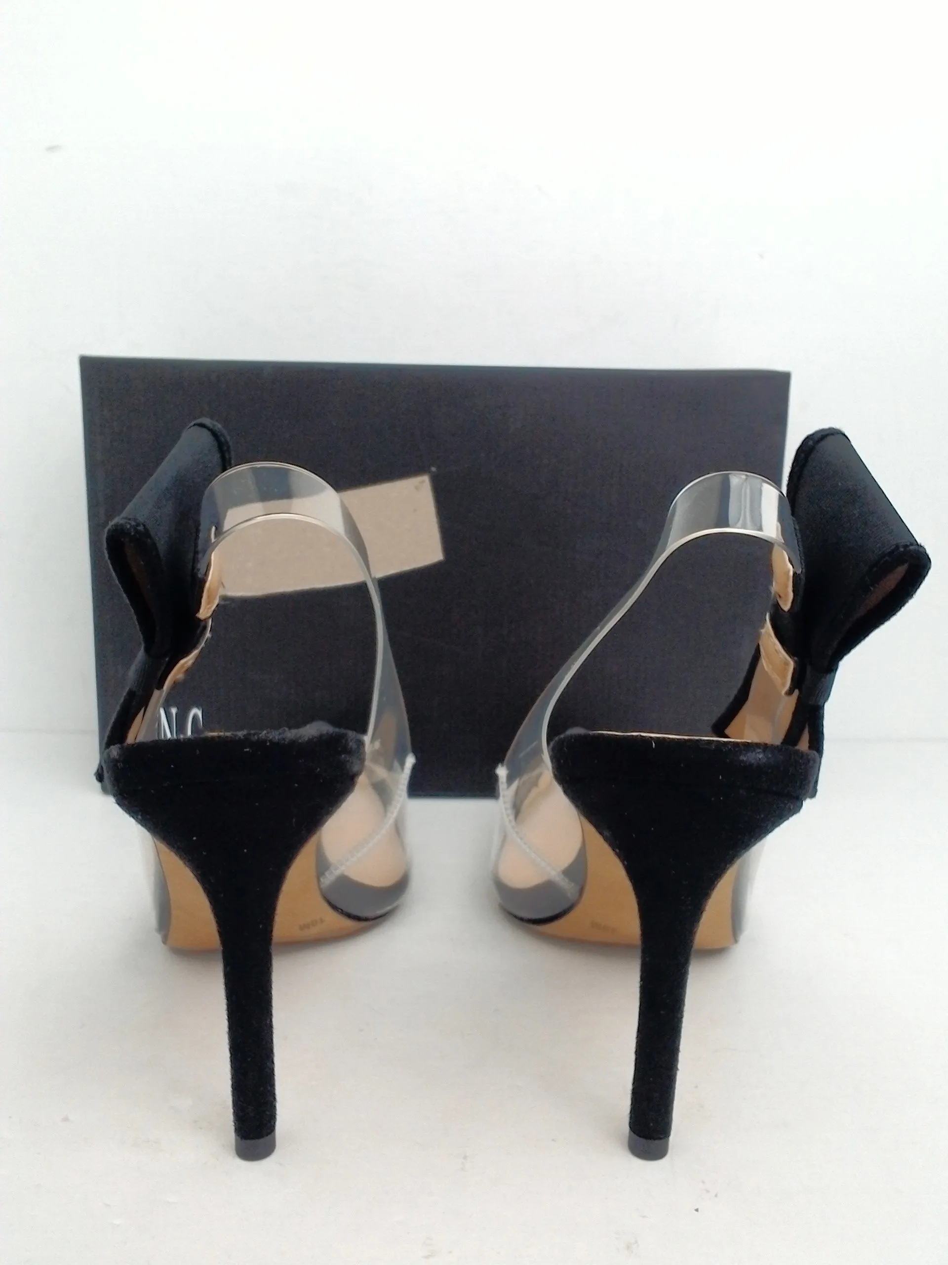 INC International Concepts Women's Coletta Clear Heels Size 10 M