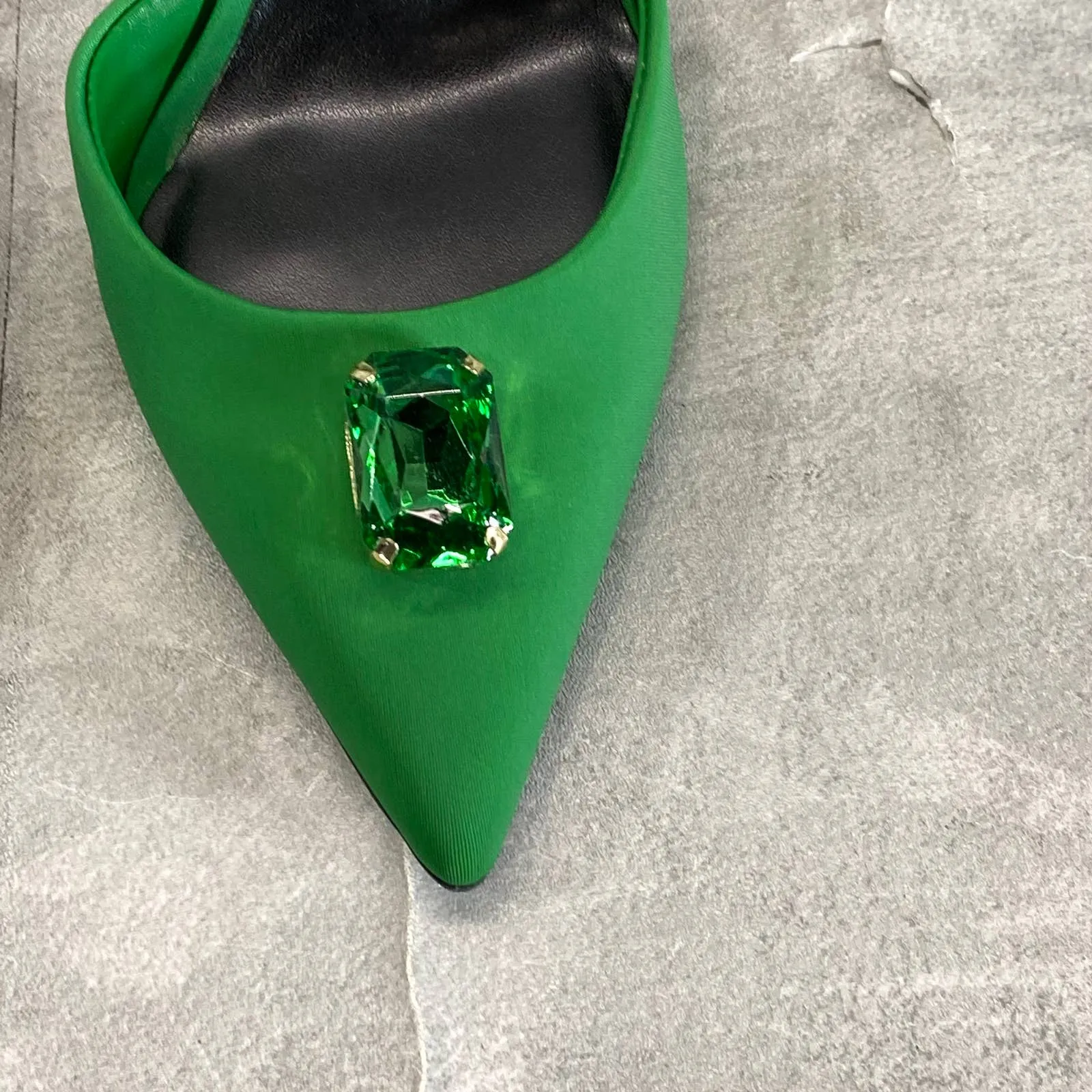 INC INTERNATIONAL CONCEPTS X MATEO Women's Green Victoria Gemstone Pumps SZ 6.5