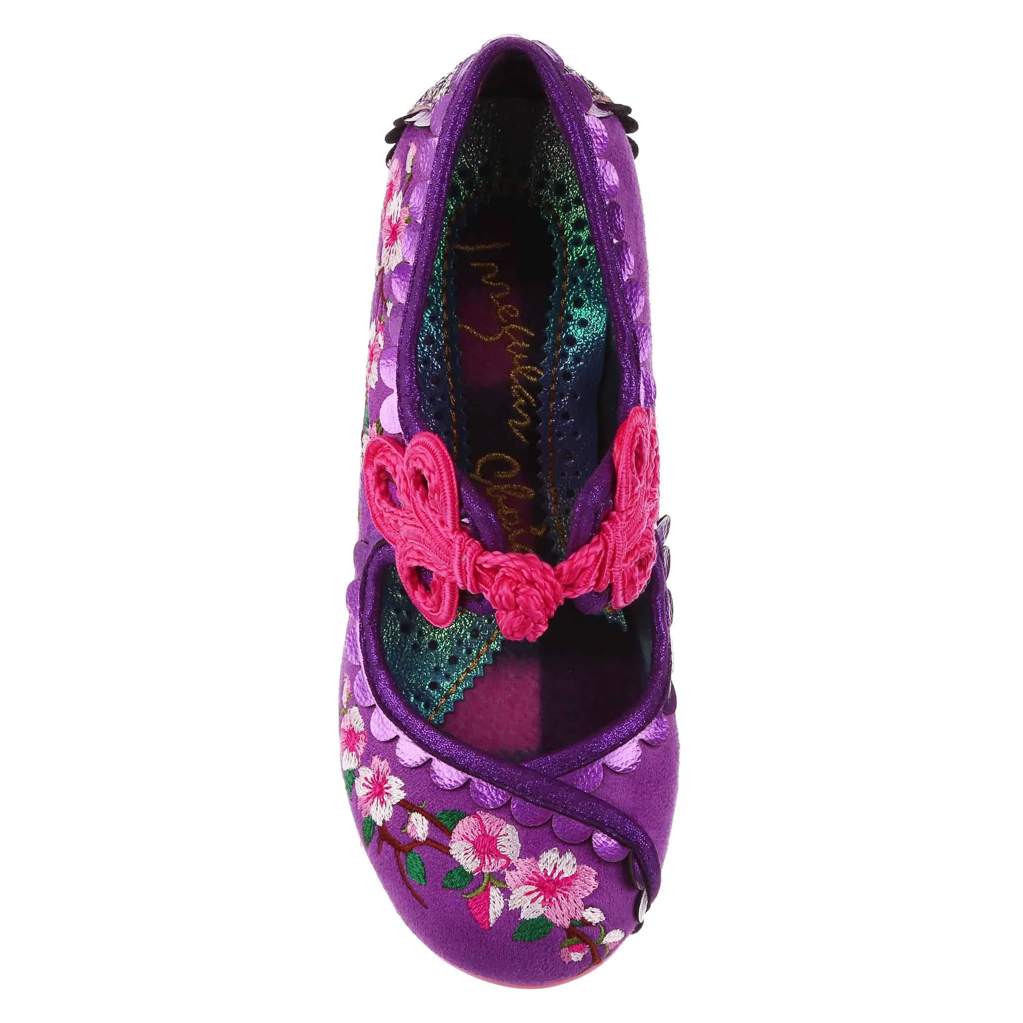Irregular Choice Women's 4255-90 Cherry Blossoming Heel Shoes Purple