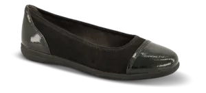 Jana Women's 8-22168-41 Softline Ballet Pumps Black