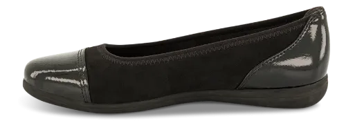 Jana Women's 8-22168-41 Softline Ballet Pumps Black