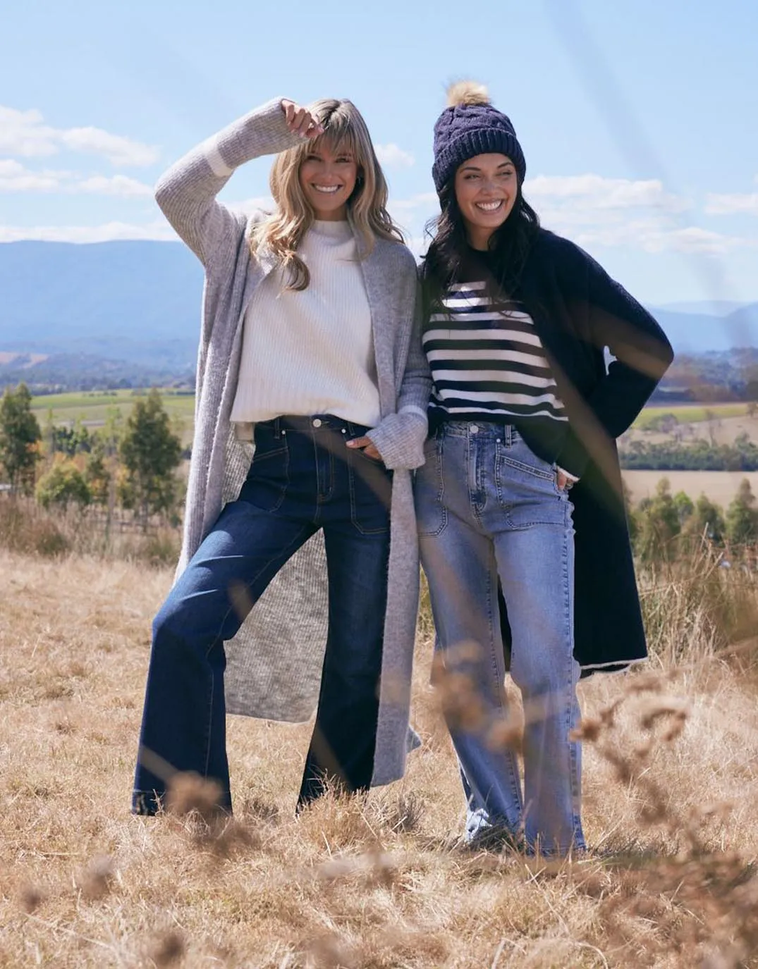 Jayne Wide Leg Jean - Vintage Blue