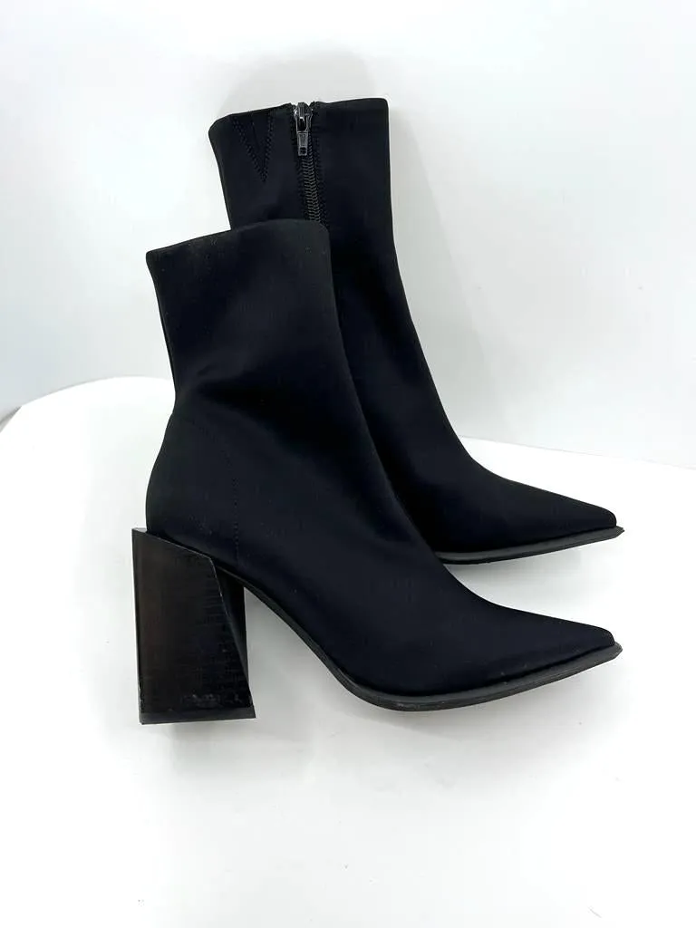JEFFREY CAMPBELL SIREN POINTED TOE ANKLE BOOTS