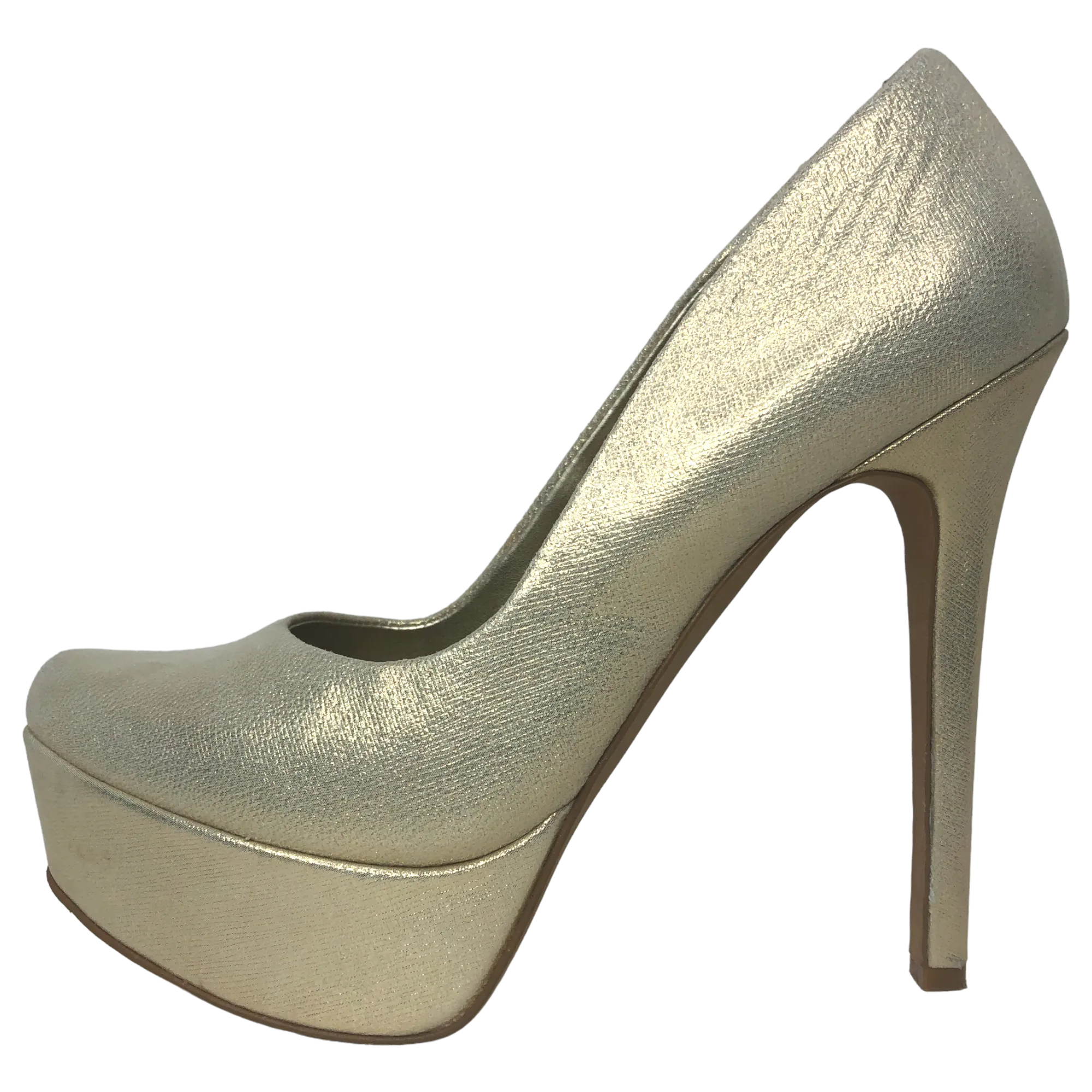 Jessica Simpson Slate/Deco Metallic Waleo Platform Heels - Size 8.5 - Women