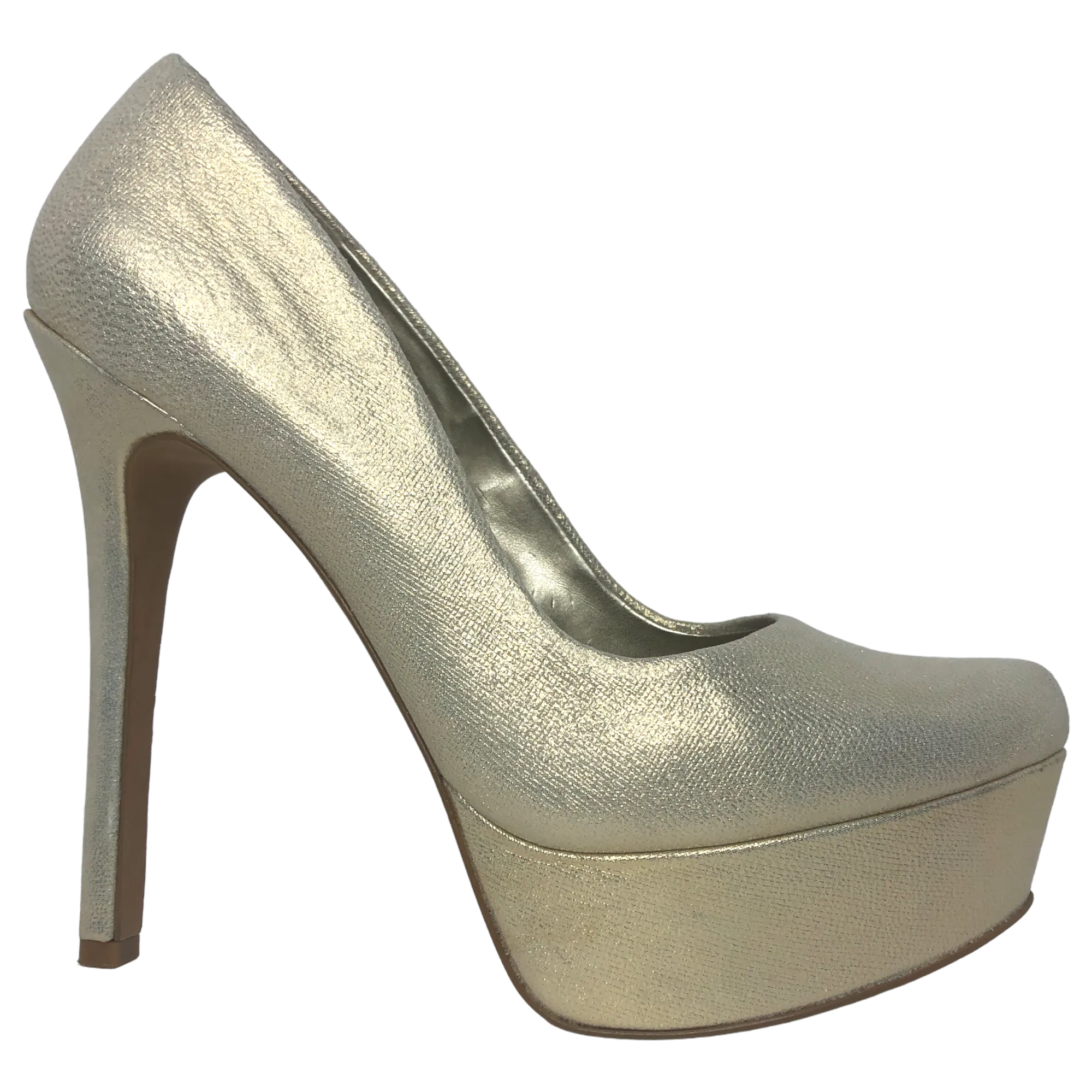 Jessica Simpson Slate/Deco Metallic Waleo Platform Heels - Size 8.5 - Women