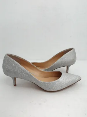 Jewel Badgley Mischka Women's Silver Heels Size 7.5