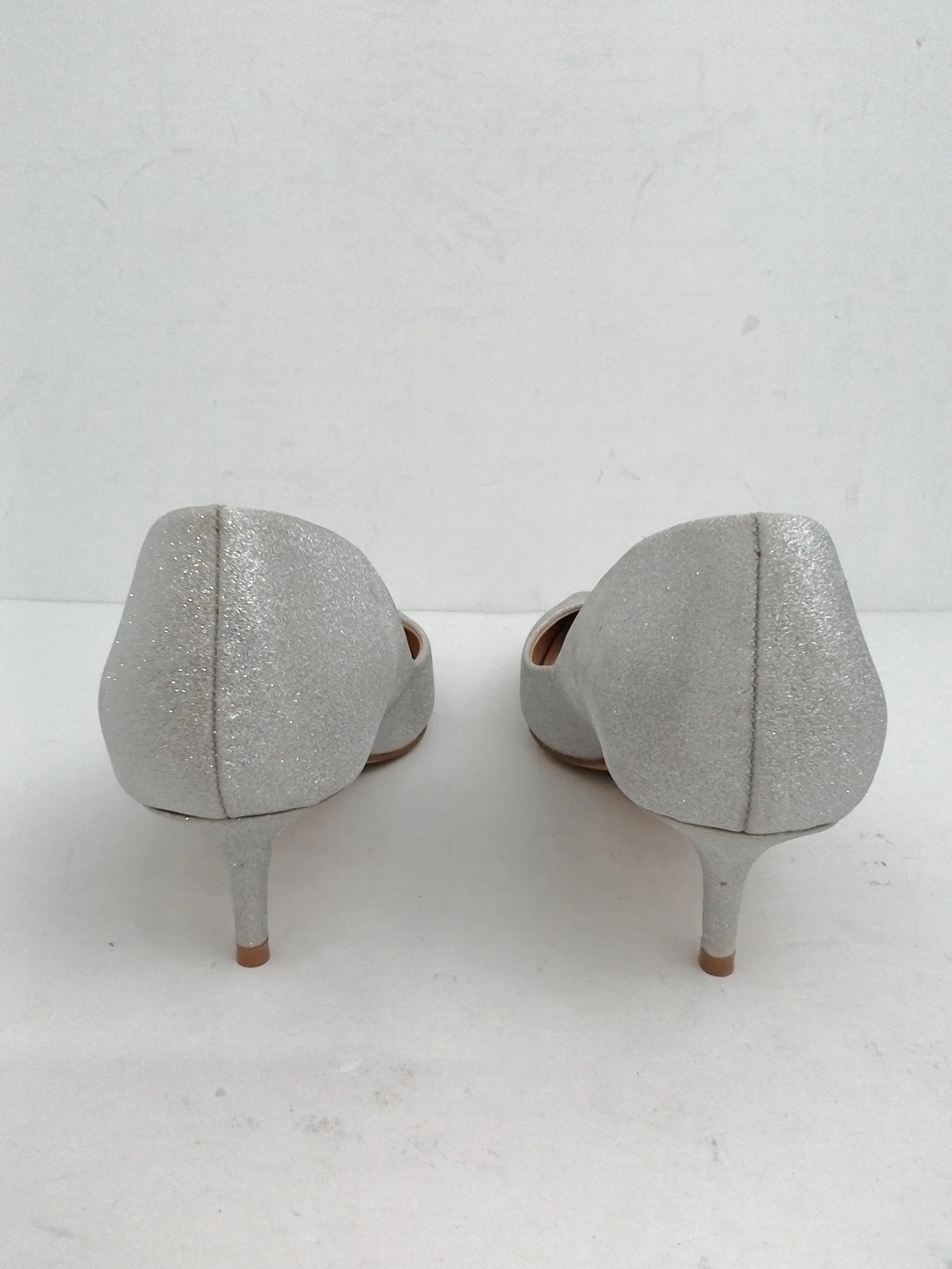 Jewel Badgley Mischka Women's Silver Heels Size 7.5
