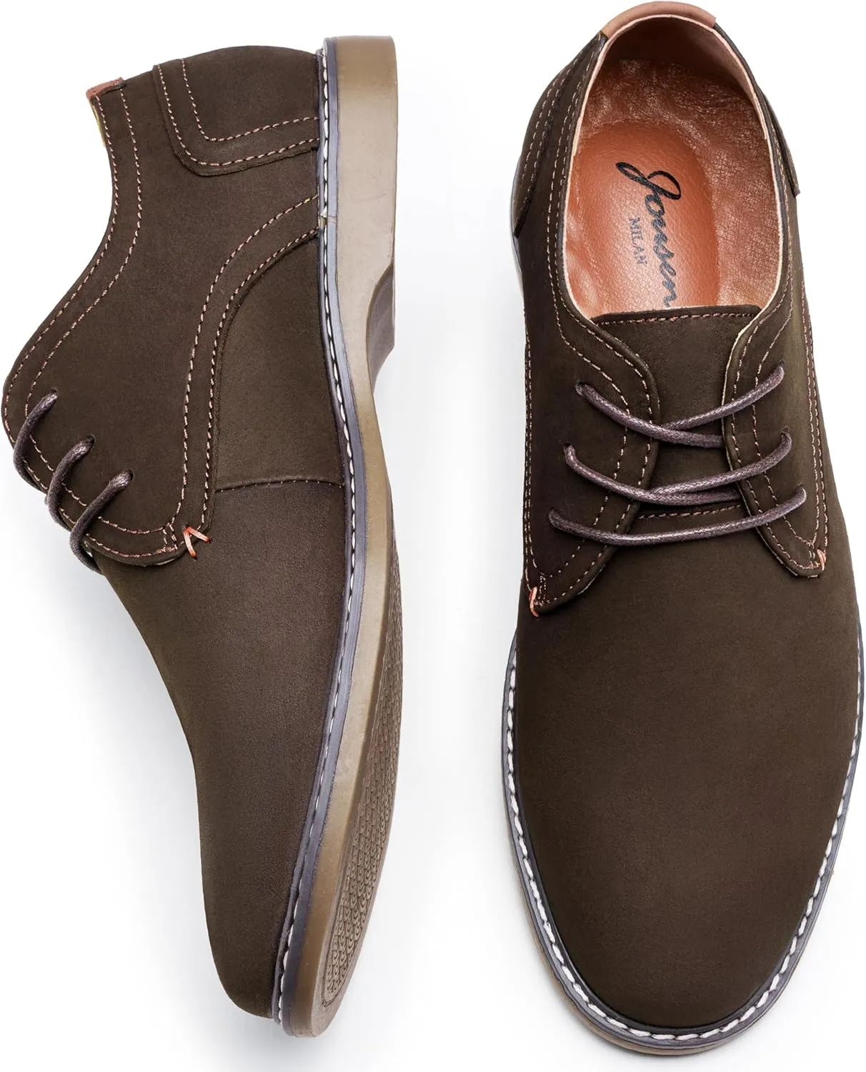 Jousen Men's Casual Dress Shoes Retro Business Classic Dress Shoes for Men