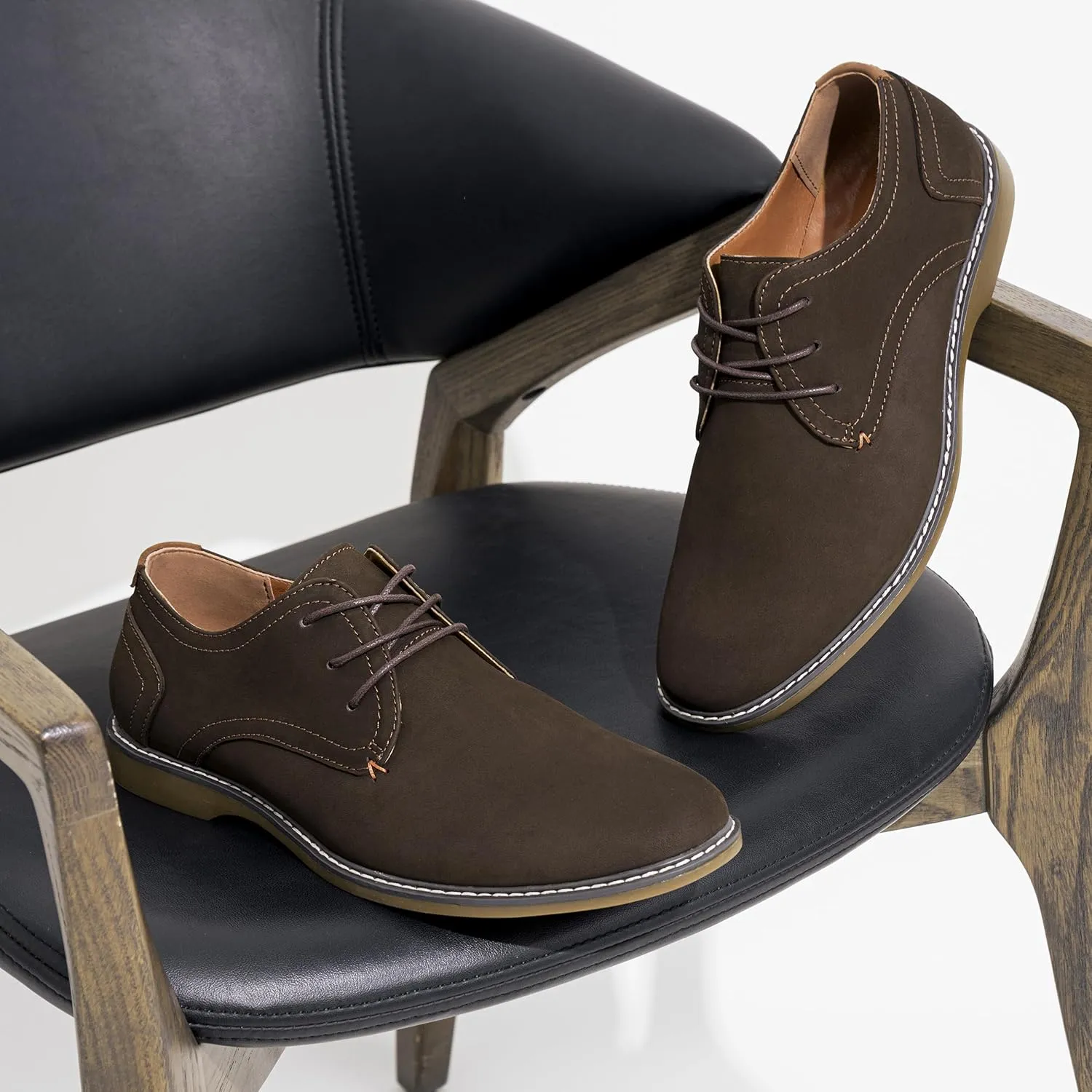 Jousen Men's Casual Dress Shoes Retro Business Classic Dress Shoes for Men