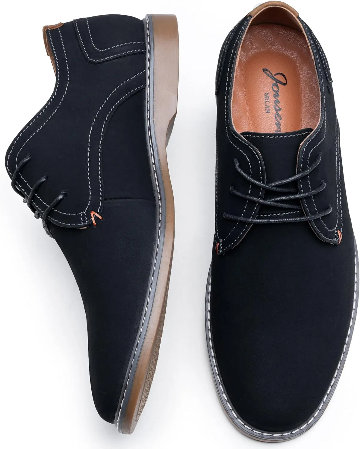 Jousen Men's Casual Dress Shoes Retro Business Classic Dress Shoes for Men