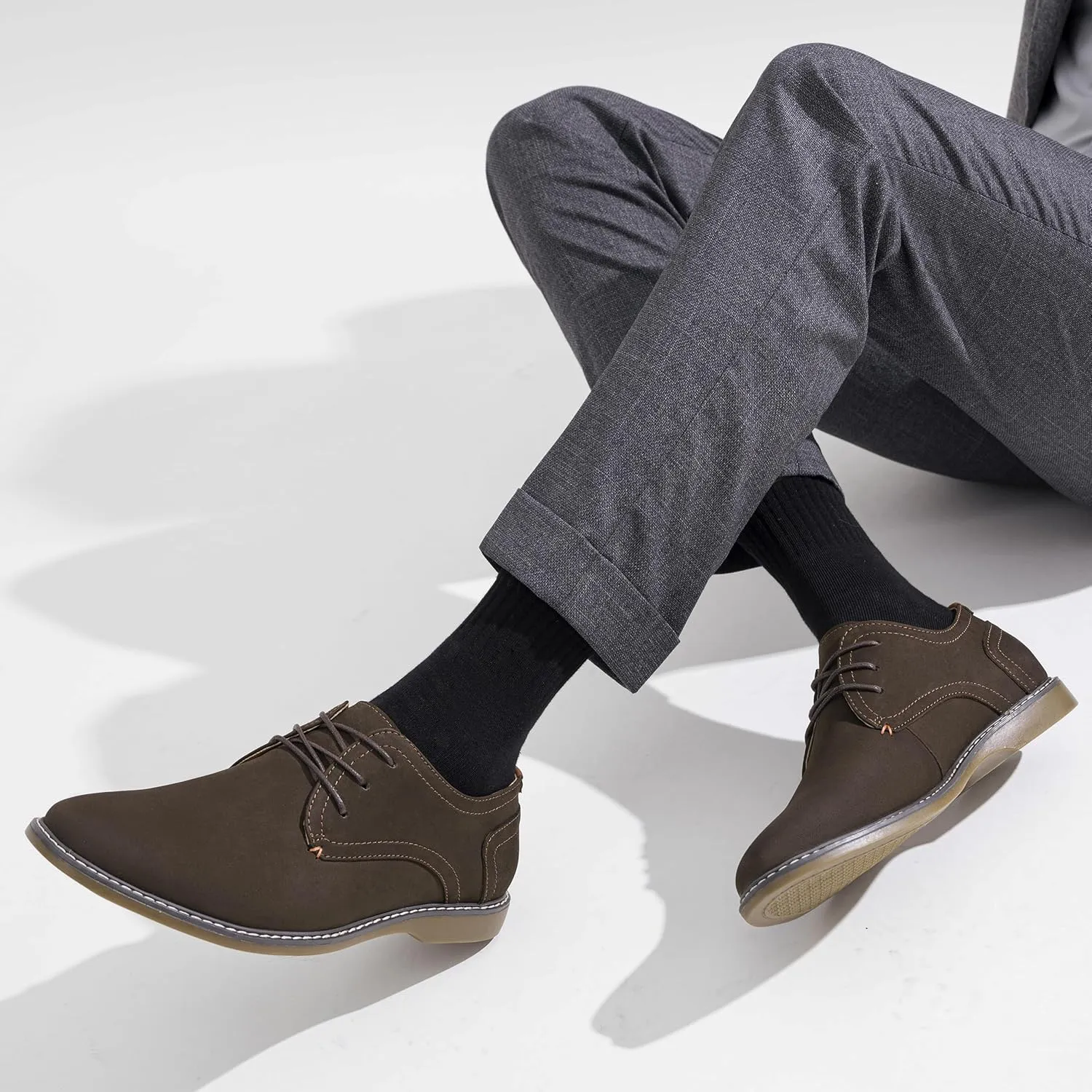 Jousen Men's Casual Dress Shoes Retro Business Classic Dress Shoes for Men