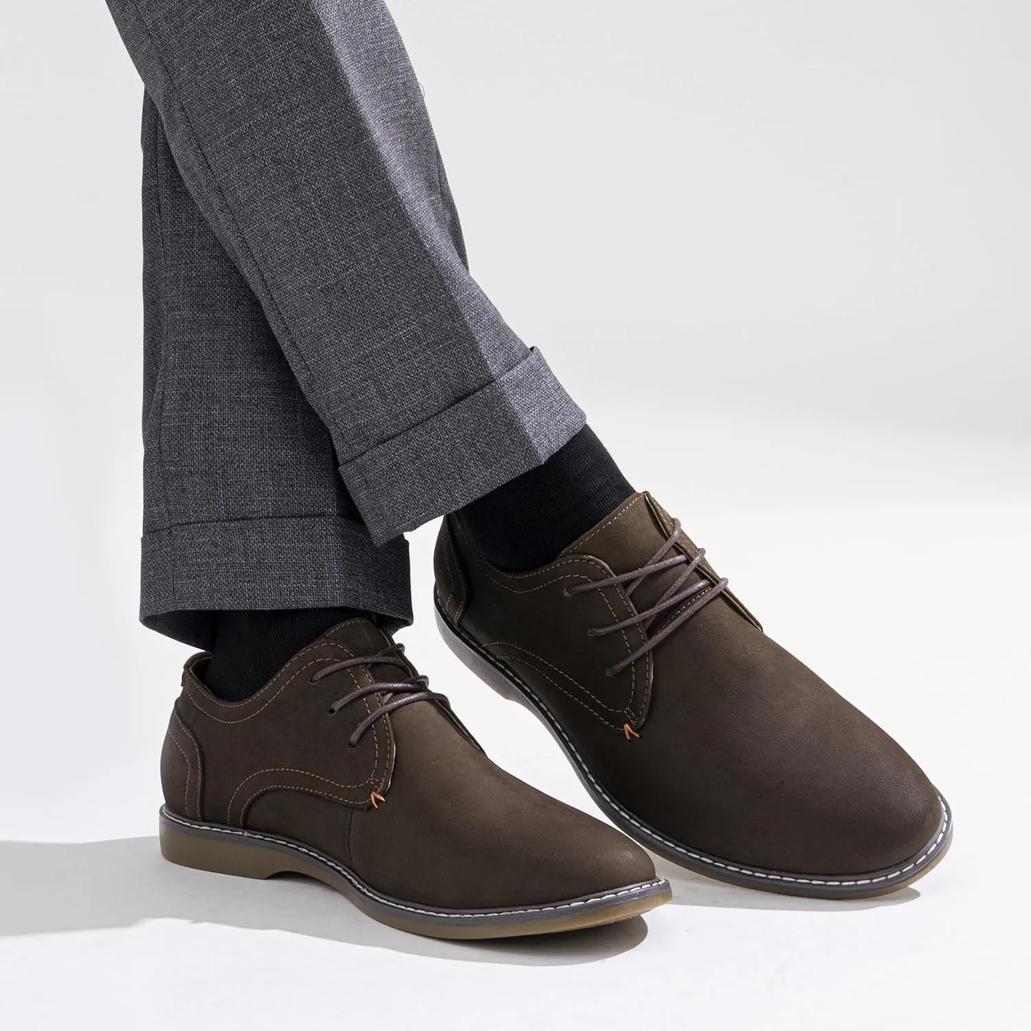 Jousen Men's Casual Dress Shoes Retro Business Classic Dress Shoes for Men