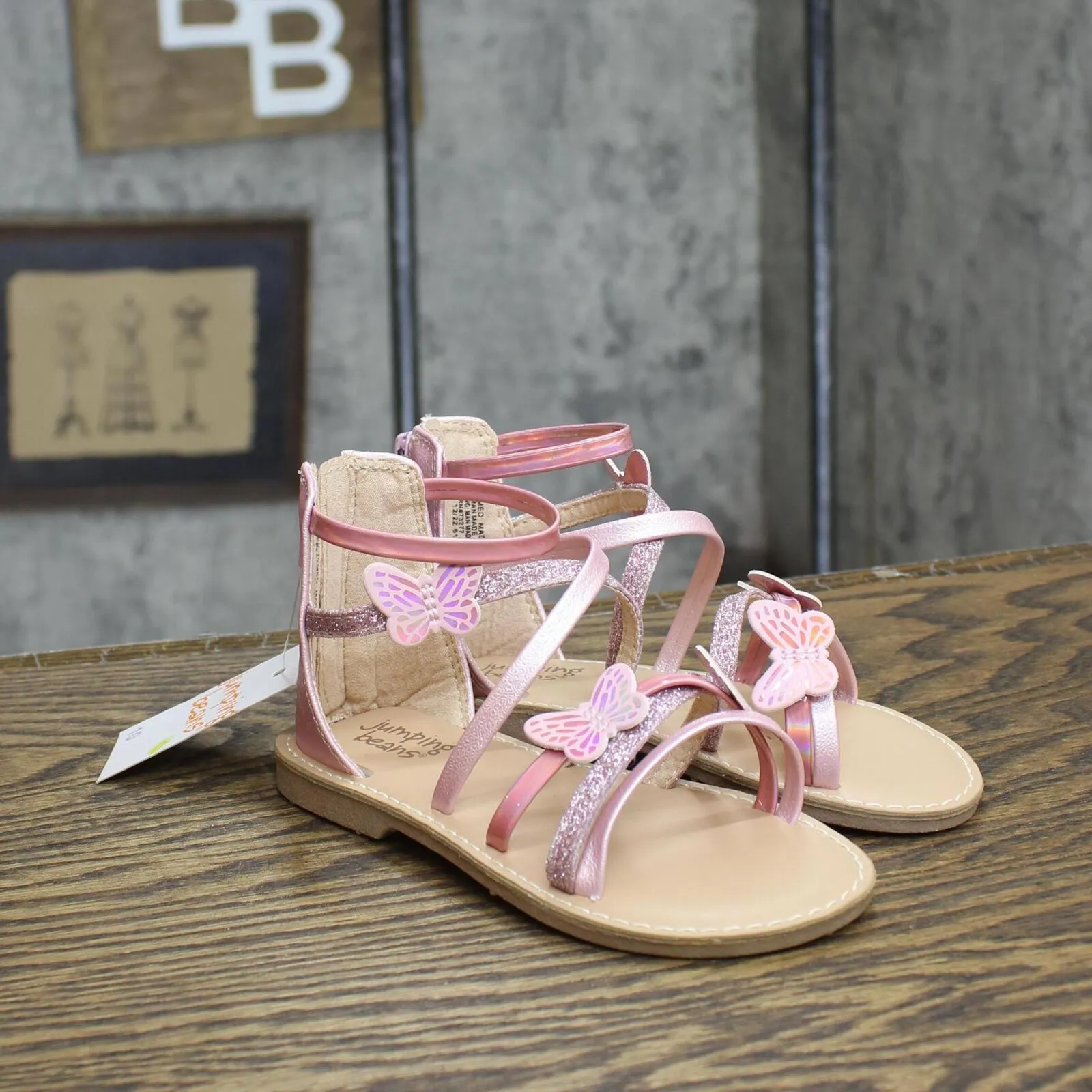 Jumping Beans Adleyy Toddler Girls Gladiator Sandals ADLEYYPINK Pink 10T
