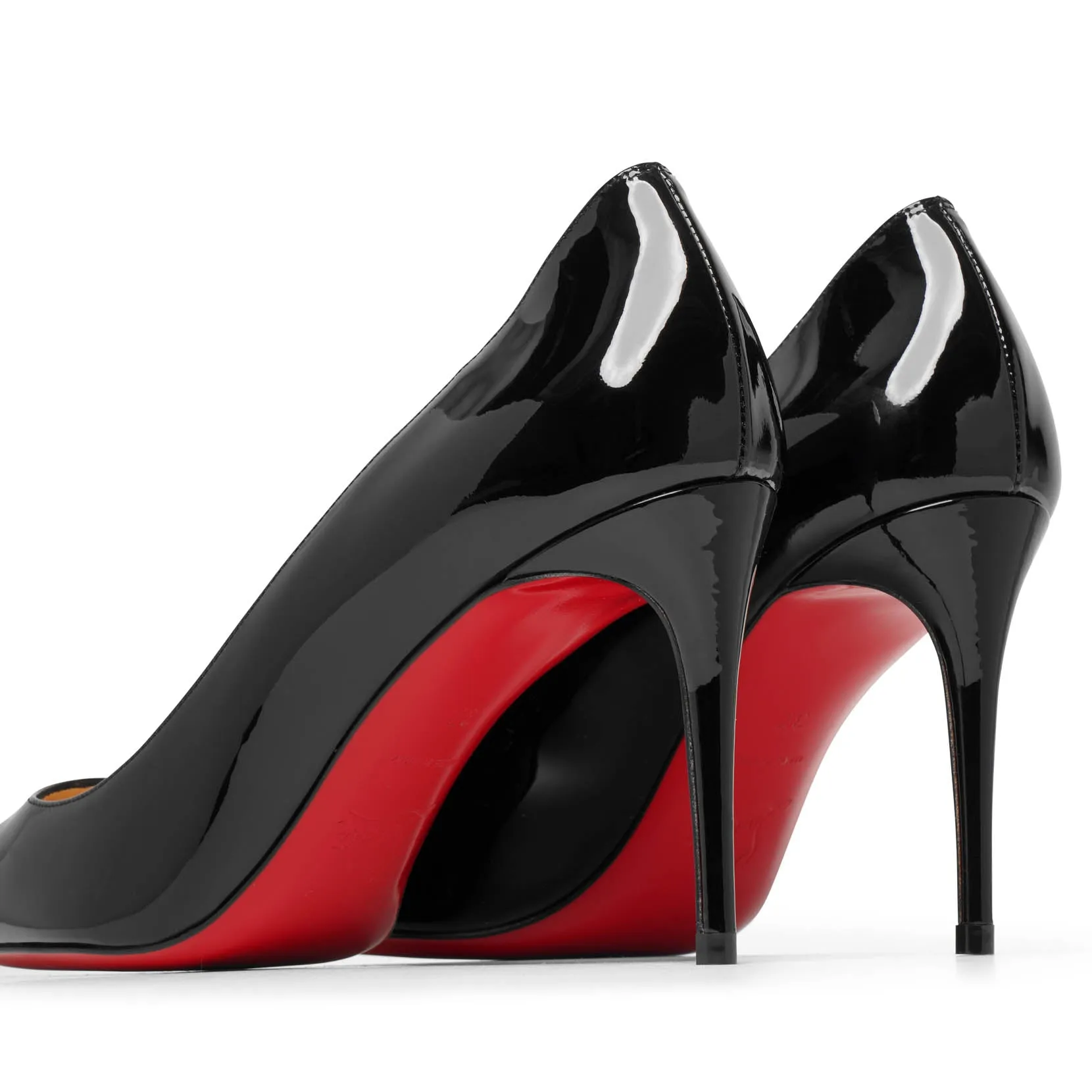 Kate 85 black patent pumps