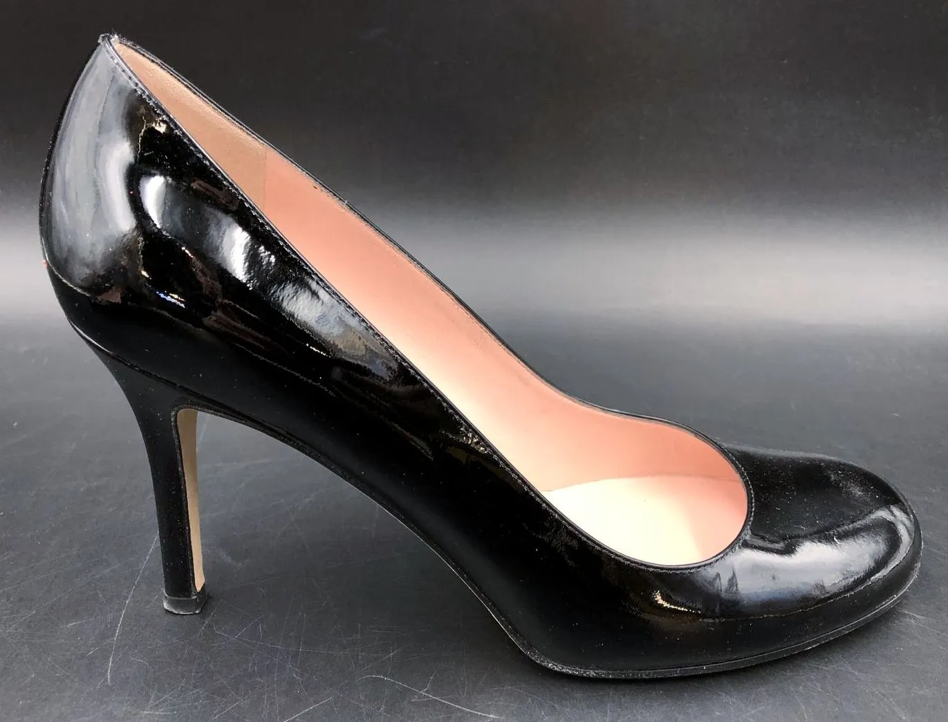 Kate Spade Women's Black Patent Leather Stiletto Heel Pumps - Size 8.5B ( COA)