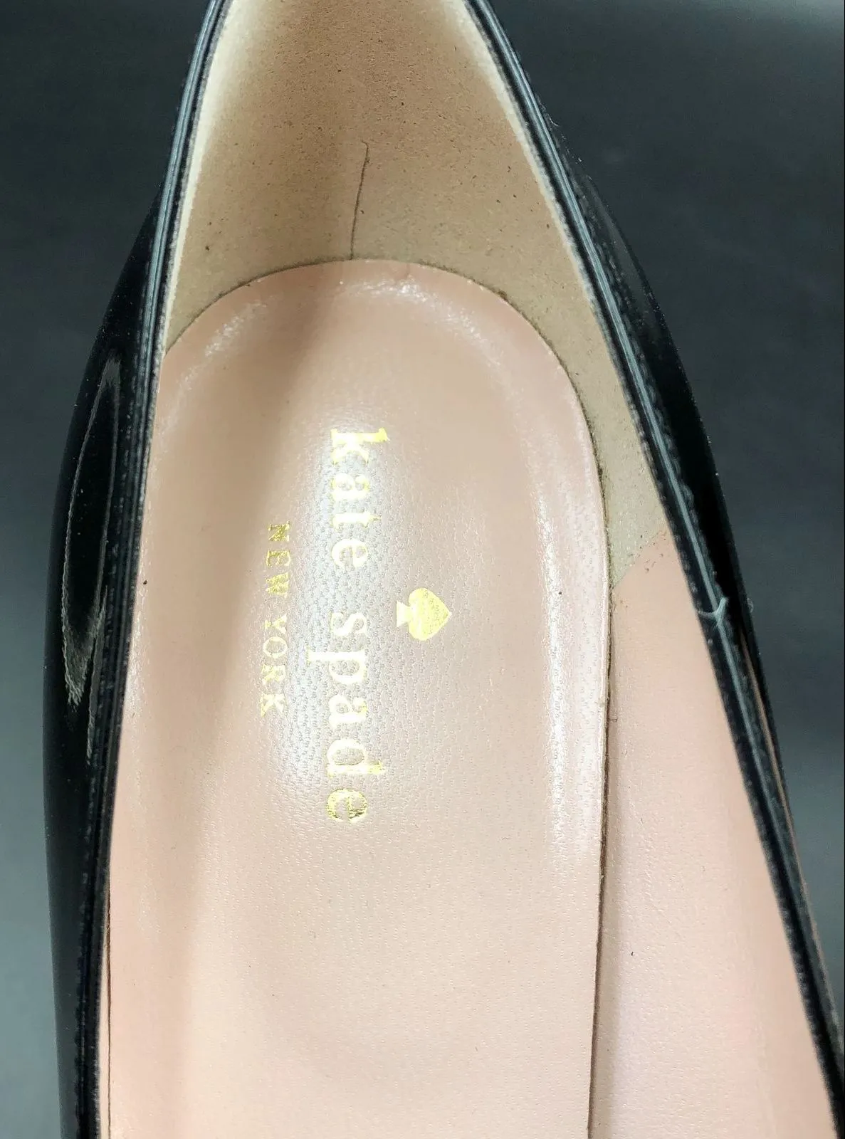 Kate Spade Women's Black Patent Leather Stiletto Heel Pumps - Size 8.5B ( COA)