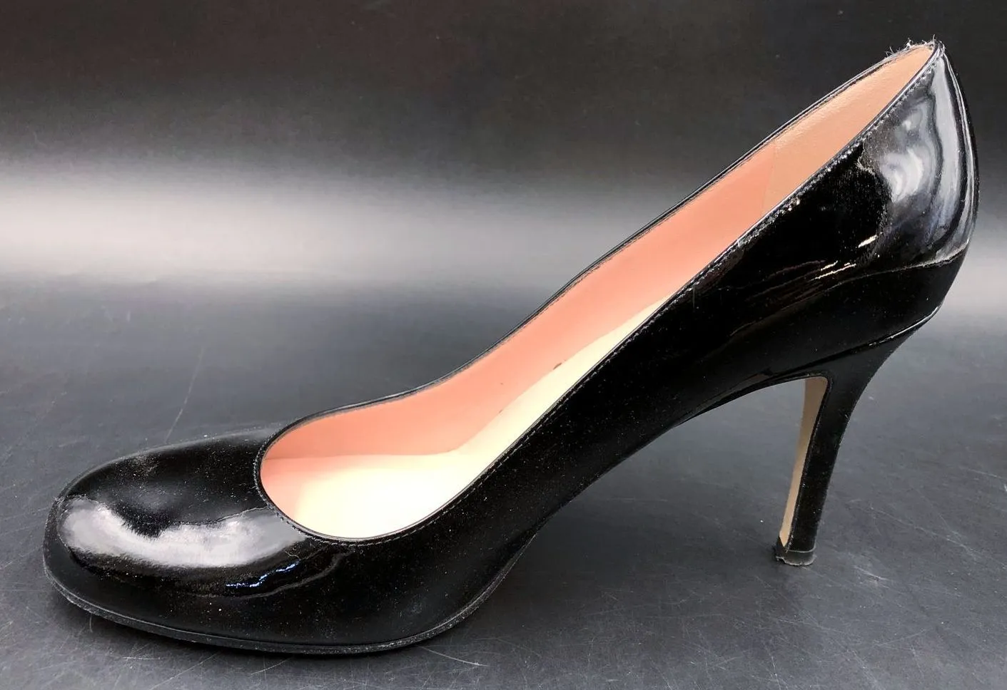 Kate Spade Women's Black Patent Leather Stiletto Heel Pumps - Size 8.5B ( COA)