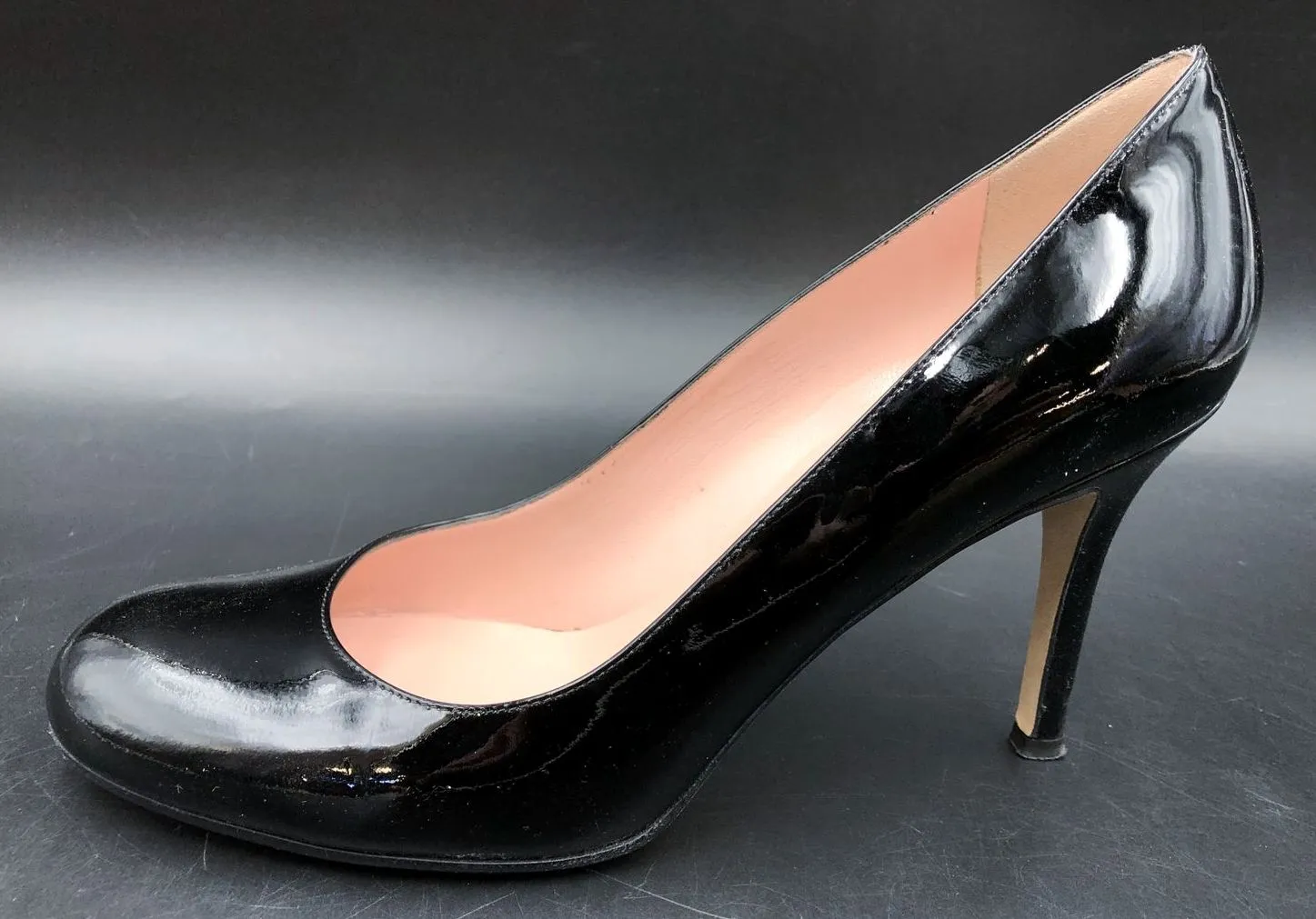 Kate Spade Women's Black Patent Leather Stiletto Heel Pumps - Size 8.5B ( COA)