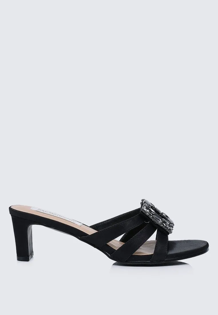Kendra Comfy Heels In Black