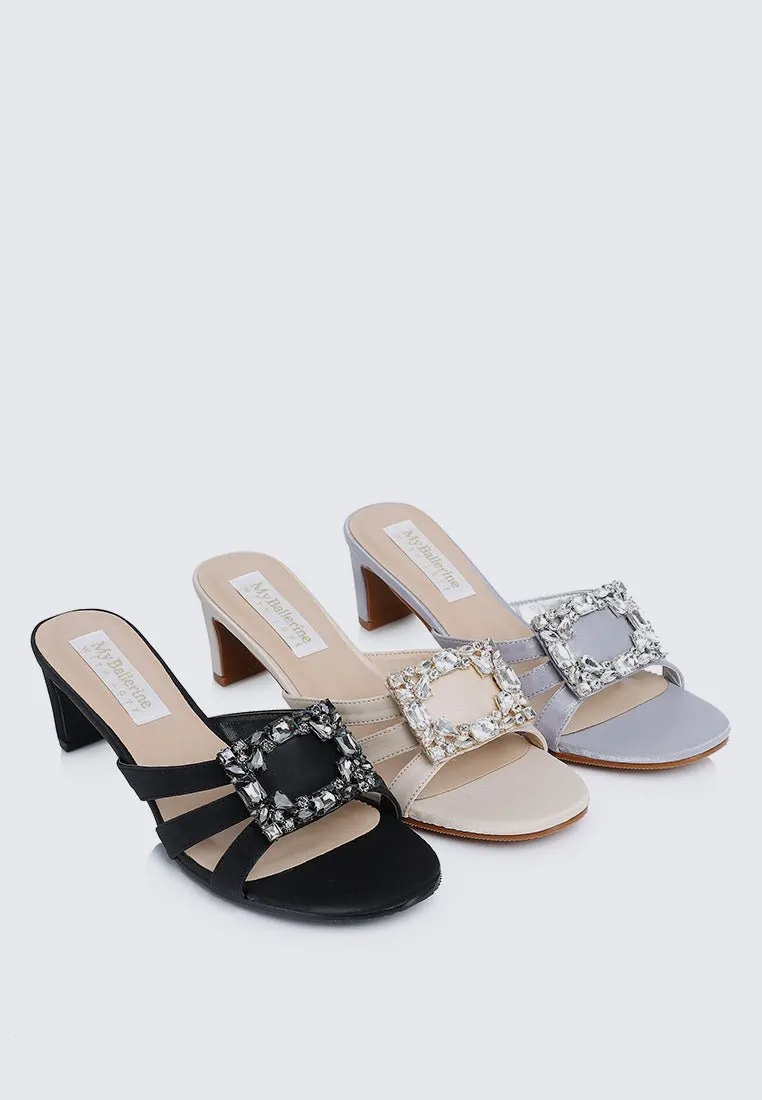 Kendra Comfy Heels In Black