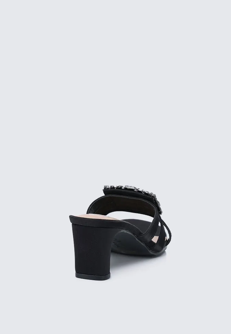 Kendra Comfy Heels In Black