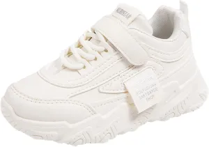 Kids Fashion Sneakers Toddler Girls Lace-up Tennis Casual Colorful Lightweight Breathable Walking Running Shoes