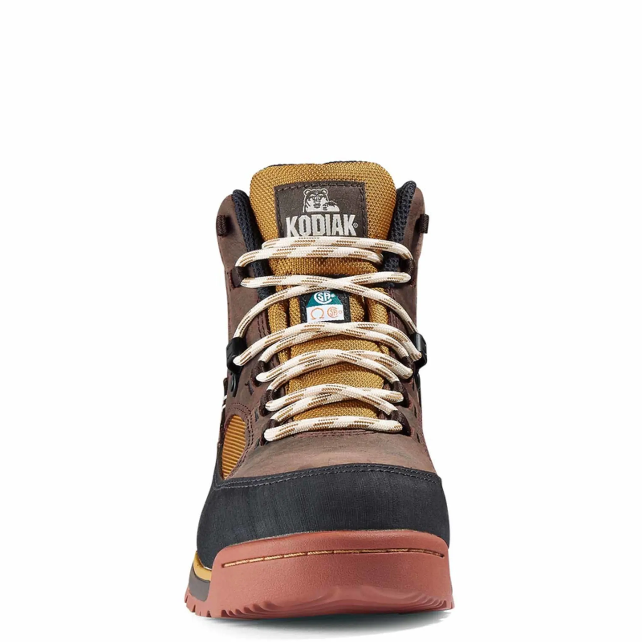 Kodiak Women's 6" Greb Classic Safety Work Boots, Waterproof Leather, Steel Toe & Composite Plate, Slip-Resistant, ComfortZone® Footbed | Sizes 5-11
