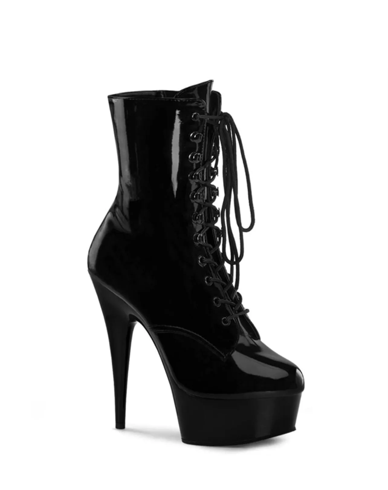Lace Up Platform Short Boots