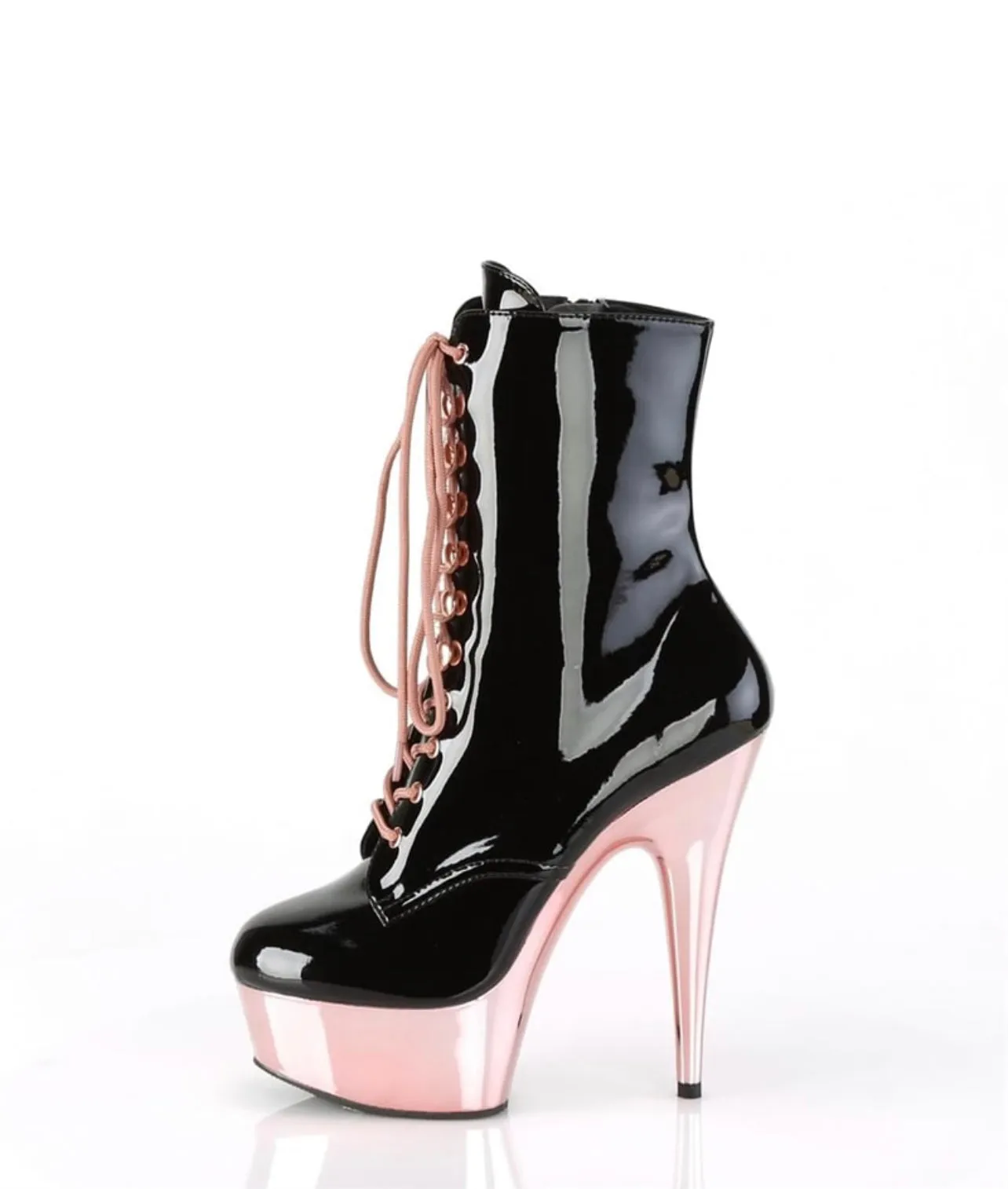 Lace Up Platform Short Boots
