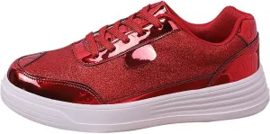 Ladies Fashion Solid Color Mesh Breathable Round Toe Lace Up Low Top Flat Women Shoes Wide