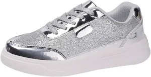 Ladies Fashion Solid Color Mesh Breathable Round Toe Lace Up Low Top Flat Women Shoes Wide