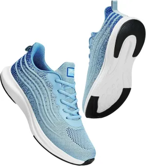 Lightweight Mesh Tennis Shoes Sneakers for Men and Women - Blue, Size 7