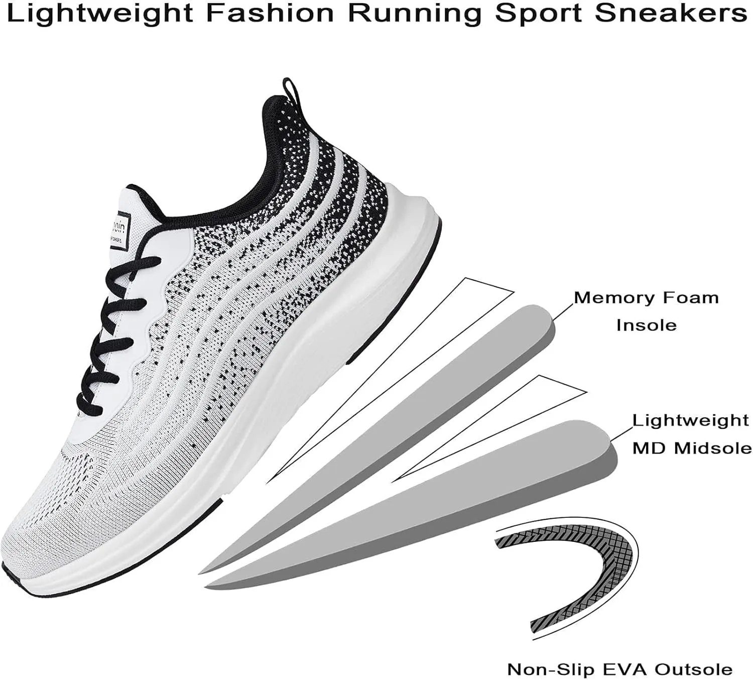 Lightweight Mesh Tennis Shoes Sneakers for Men and Women - Blue, Size 7