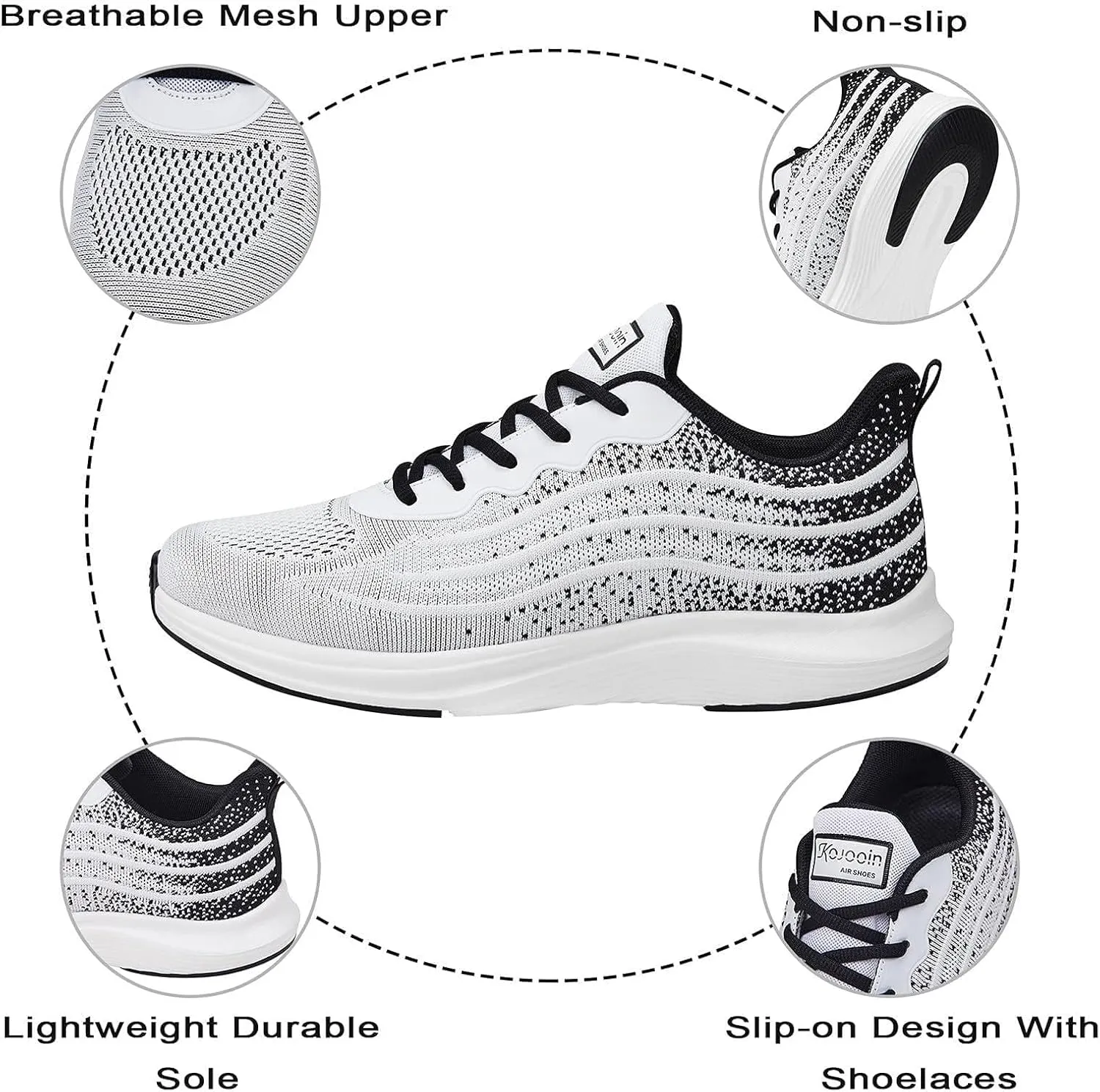 Lightweight Mesh Tennis Shoes Sneakers for Men and Women - Blue, Size 7