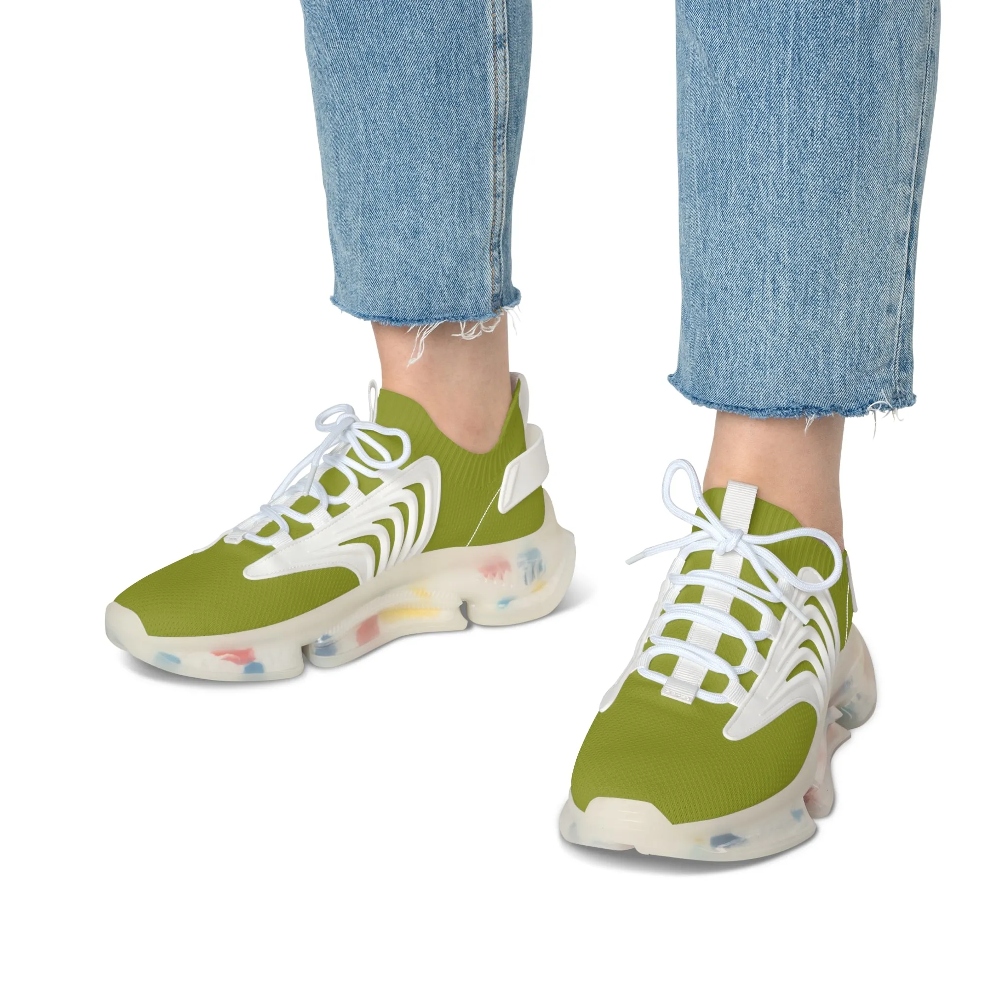 Lime Women's Mesh Sneakers