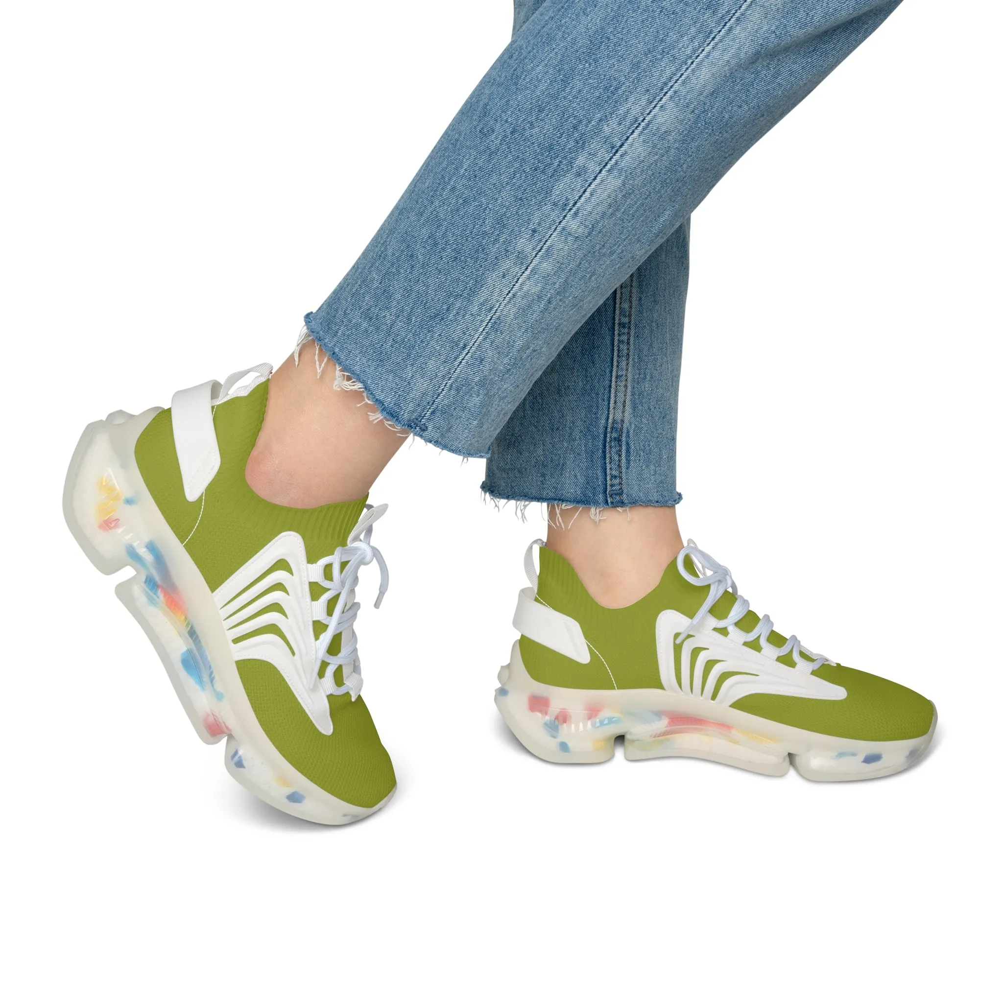 Lime Women's Mesh Sneakers