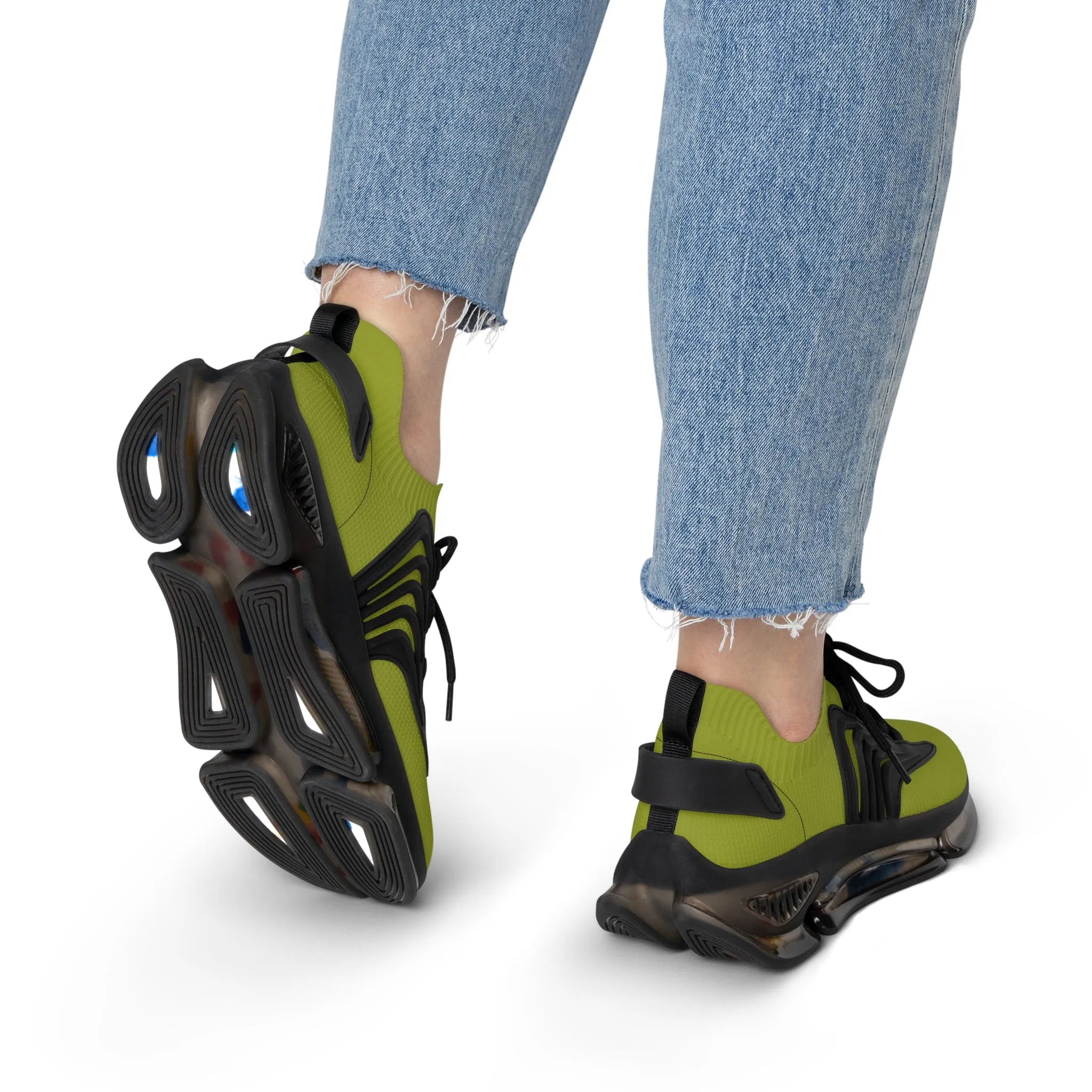 Lime Women's Mesh Sneakers