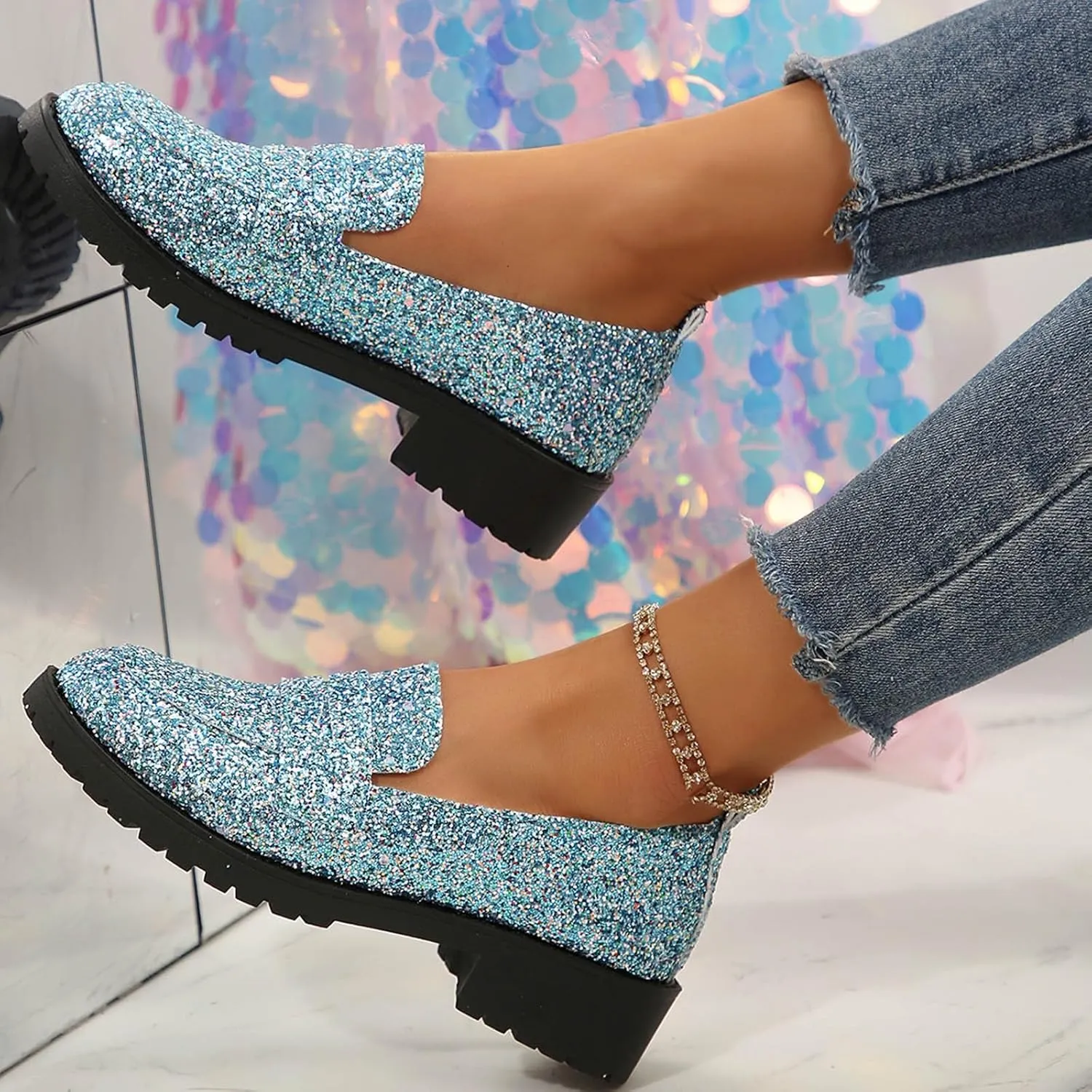 Loafers for Women Comfort Dressy Flats Shoes Fashion Penny Loafers Business Casual Shoes Slip On Work Shoes