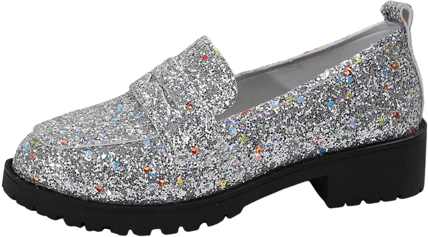 Loafers for Women Comfort Dressy Flats Shoes Fashion Penny Loafers Business Casual Shoes Slip On Work Shoes