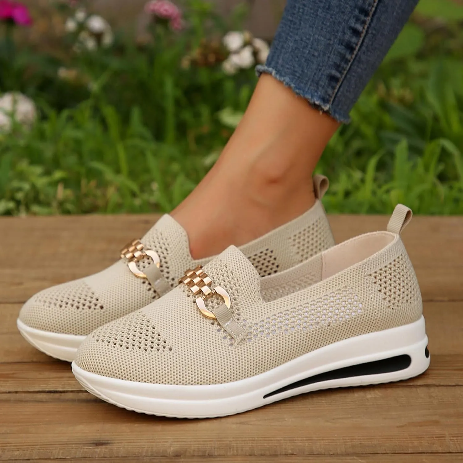 Loafers for Women Trendy Orthopedic Shoes Wide Sneakers Breathable Mesh Walking Shoes Lightweight Running Sneakers