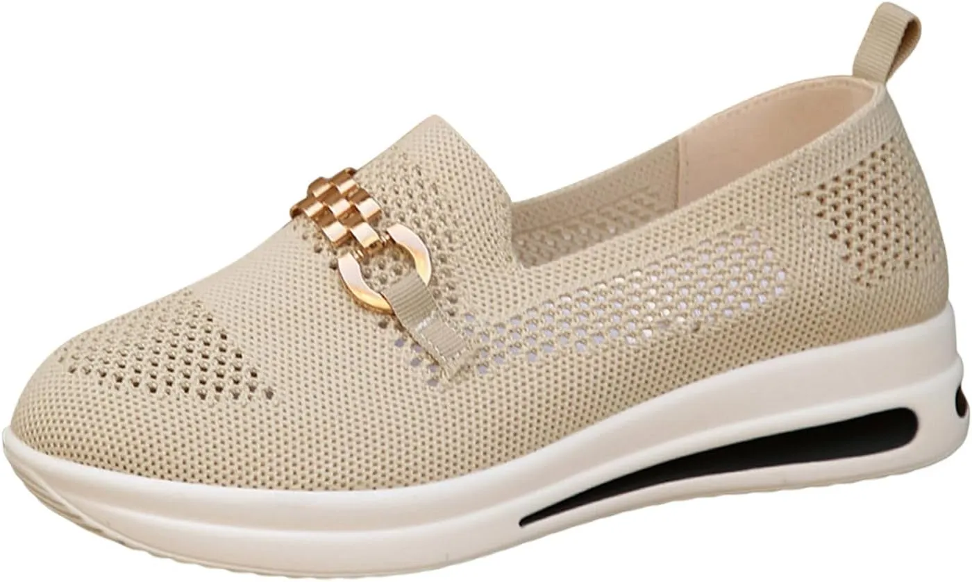 Loafers for Women Trendy Orthopedic Shoes Wide Sneakers Breathable Mesh Walking Shoes Lightweight Running Sneakers