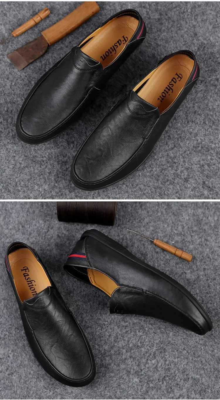 Loafers Premium Genuine Leather Men's Casual Shoes Men's Driving Penny Loafers Lightweight and Breathable