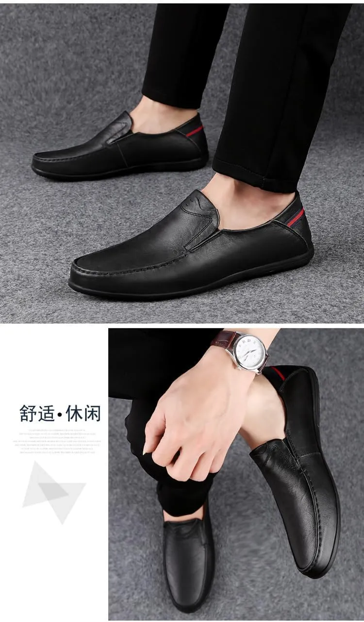 Loafers Premium Genuine Leather Men's Casual Shoes Men's Driving Penny Loafers Lightweight and Breathable