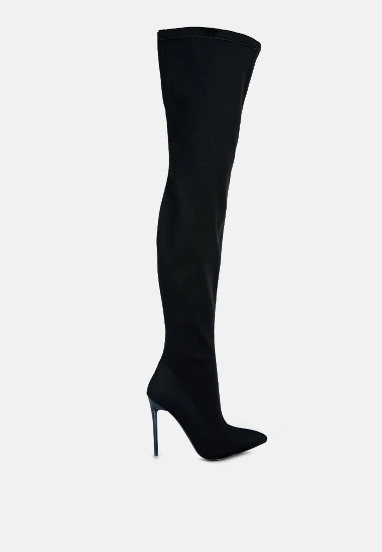 lolling long high heel boots